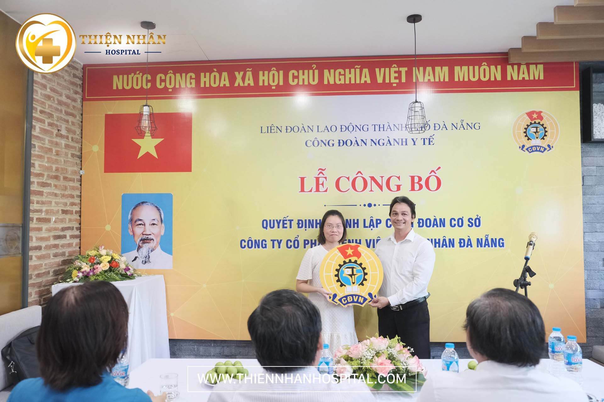 Lễ công bố quyết định thành lập công đoàn cơ sở công ty cp bệnh viện Thiện Nhân Đà Nẵng
