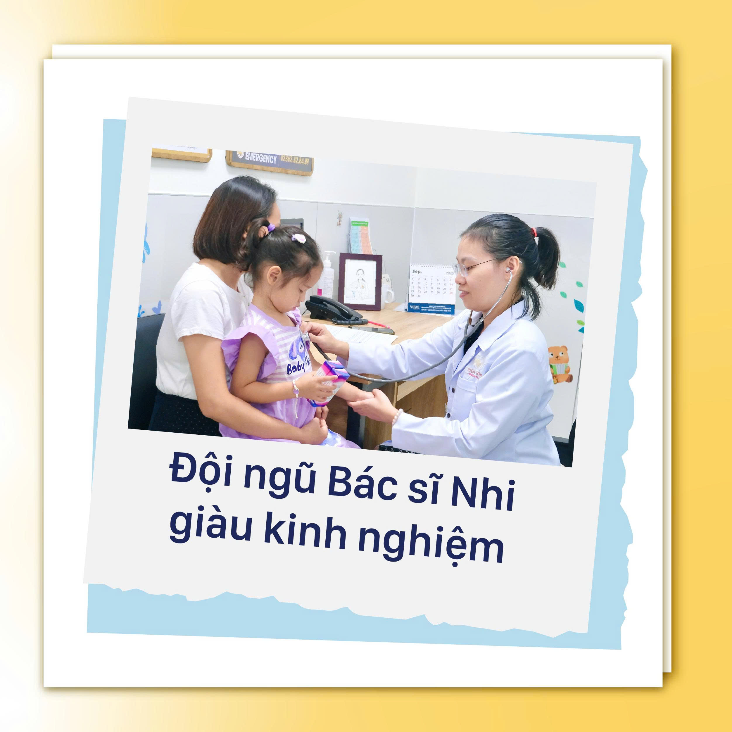 Đội ngũ Bác sĩ Nhi giàu kinh nghiệm