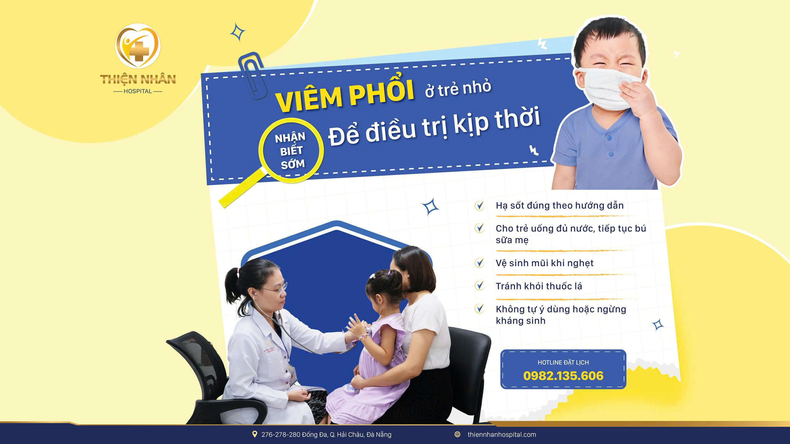 Viêm phổi ở trẻ em: Nhận biết sớm để điều trị kịp thời, hạn chế biến chứng nguy hiểm
